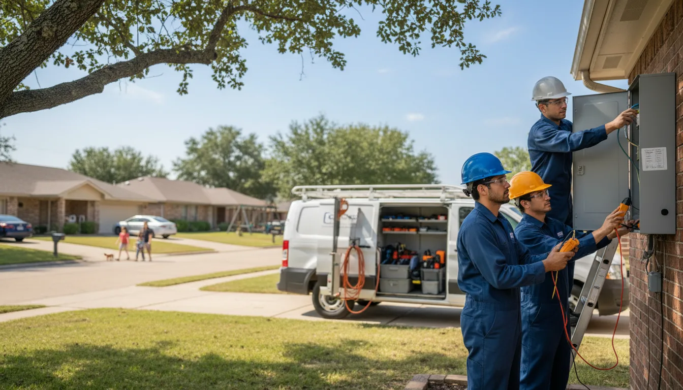 Certified electrician providing emergency electrical services in Fletcher, OK